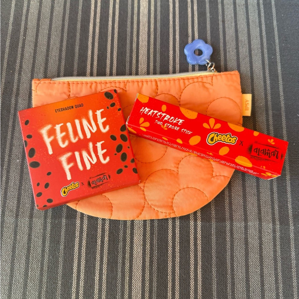 Alamar x Cheetos Heatstroke Strobe Stick Duo & 4-Pan Eyeshadow Palette